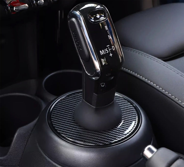 Carbon Fiber Pattern Shift Well Boot Cover For MINI 2014-18 F54 F55 F56 F57 F60