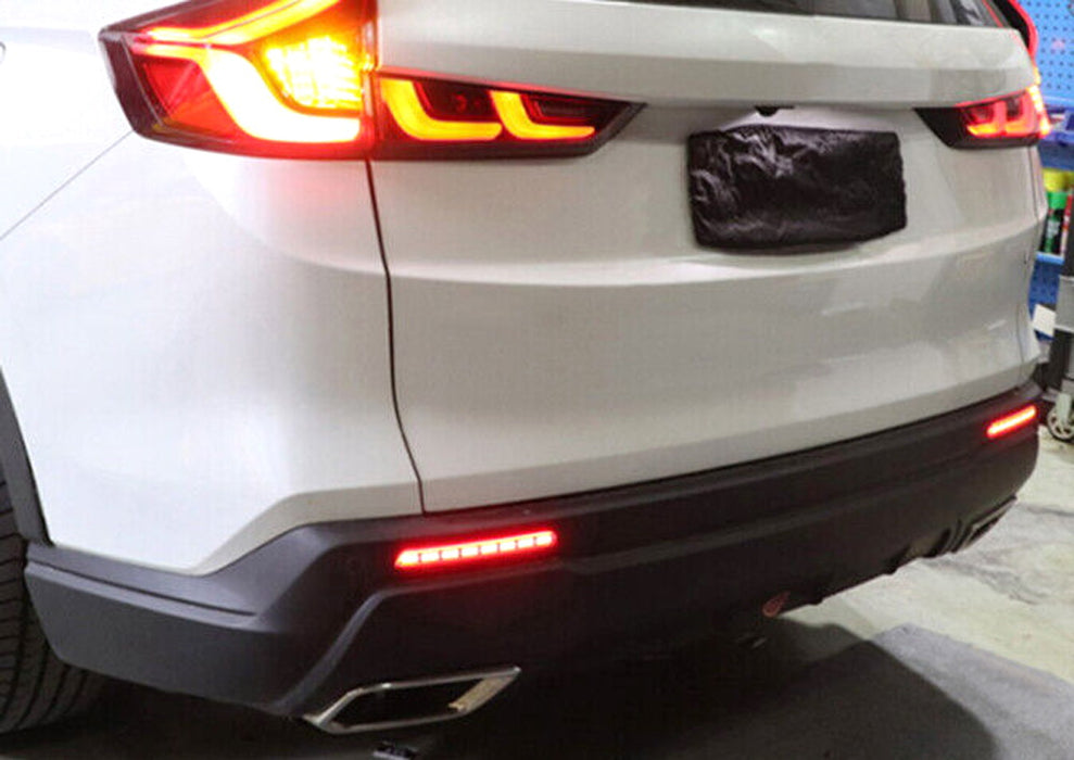 Smoke Lens Full LED Tail/Brake/Signal Rear Bumper Reflector For 23+Honda CRV HRV