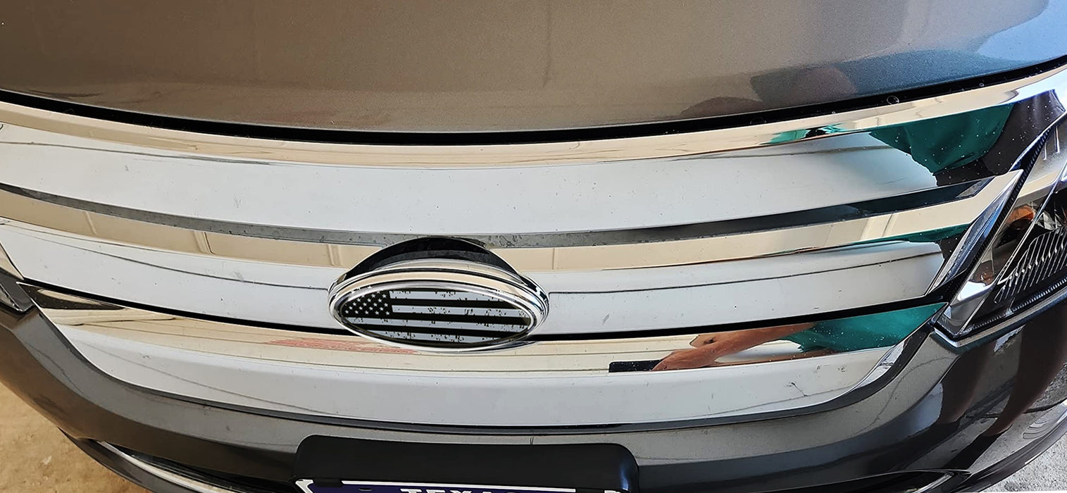 7" Distressed US Flag Grille Emblem Badge For Ford F150 F250 Escape Explorer…