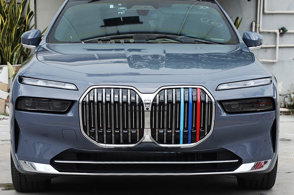 ///M-Color Grille Insert Trims For 2023-25 BMW G70 7 Series w/ 7 Grille Beams