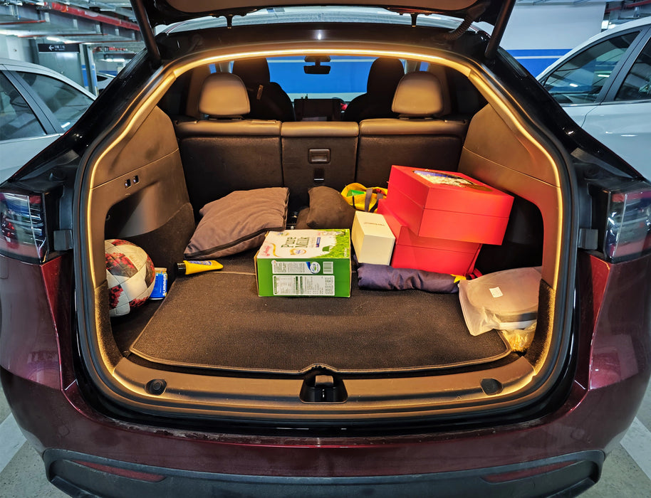 3K Warm White 360?? Trunk Illumination LED Light Strip w/Switch For Tesla Model Y