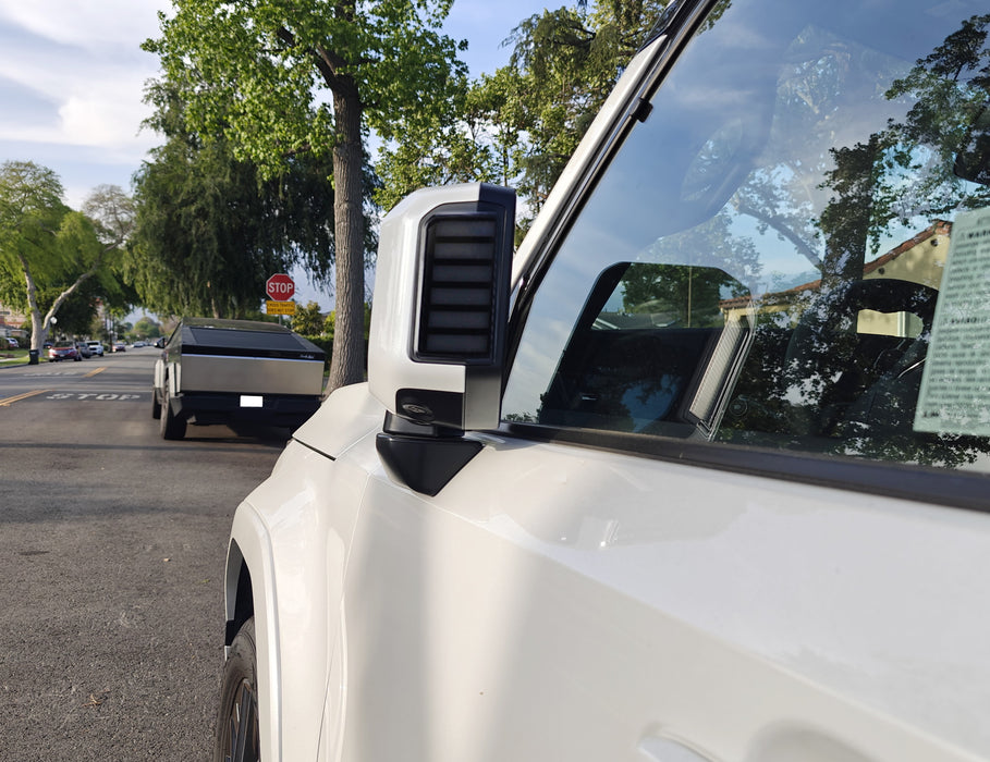 Smoked Lens Side Mirror White/Amber LED Blinker Lights For Toyota LC250 Lexus GX