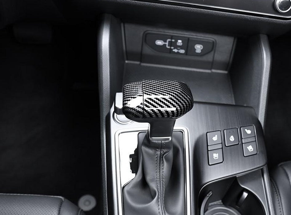 Gloss Black Carbon Fiber Pattern Shift Knob Cover For Kia K5 Sportage Sorento et