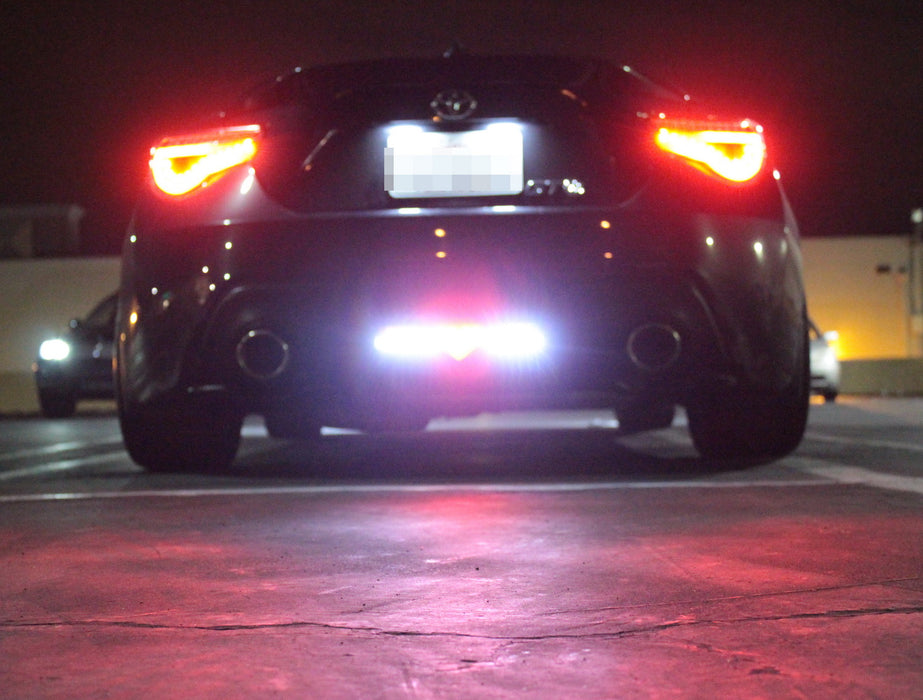 Clear Lens/Red Interior Full LED Rear Fog Light Kit For Scion FRS 86 Subaru BRZ