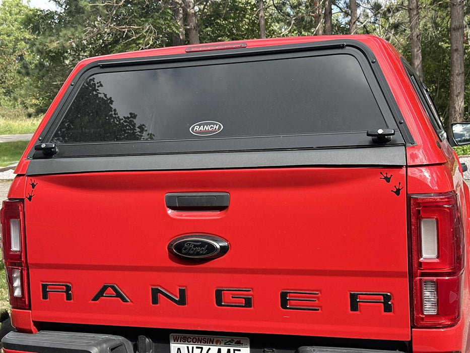 Matte Black Finish 3D Raised Tailgate Letter Pieces For 2019-2023 Ford Ranger