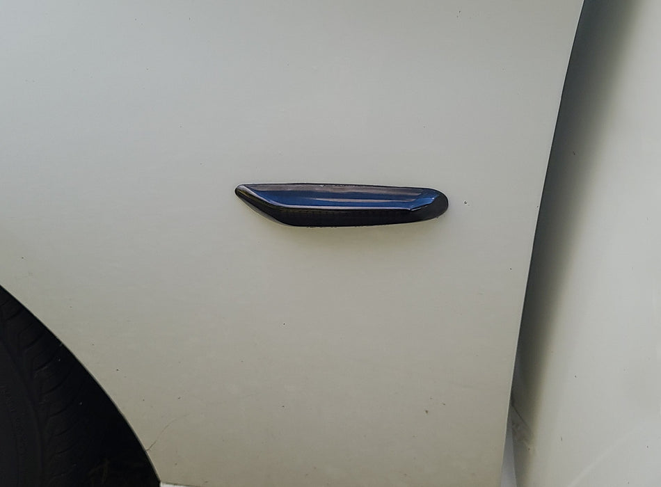 Euro Smoked Lens Front Fender Side Marker Housings For BMW 1 3 5 Series X3, etc
