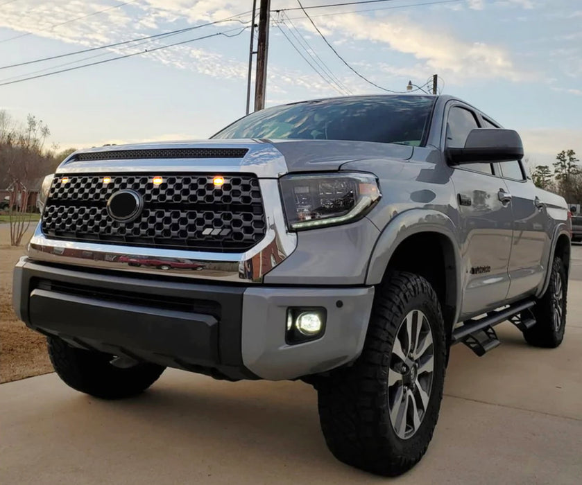 4x TRD Style Smoked White Full LED Grille Lighting Kit For 2018-21 Toyota Tundra