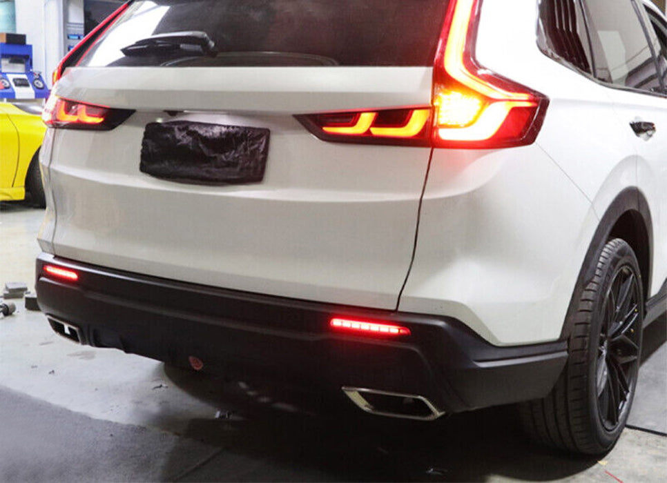 Smoke Lens Full LED Tail/Brake/Signal Rear Bumper Reflector For 23+Honda CRV HRV