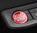 Sports Red Real Carbon Fiber Engine Start Stop Button Cover For Ford 24+ Mustang