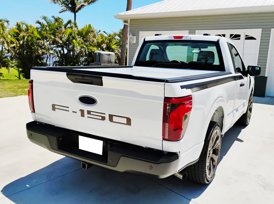 Matte Black Finish 3D Raised Tailgate Letter Pieces For 2021-up Ford F150 P702