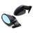 Carbon Fiber Blue Tint Glass California Claasic Retro Style Rearview Side Mirror