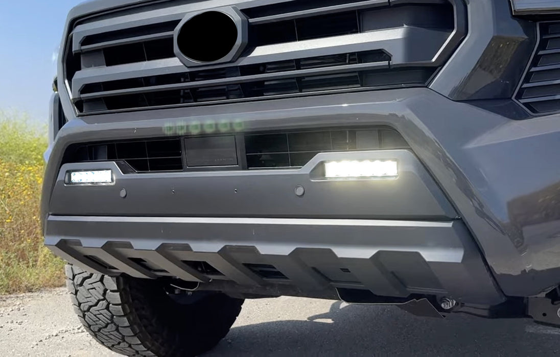 White LED Fog Pocket Light Kit For Toyota 22+ Tundra/Sequoia, 24+ Tacoma/4Runner
