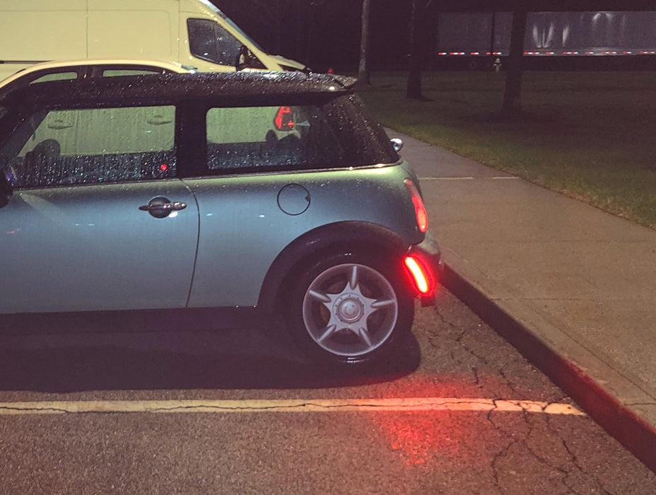 OE-Spec Red Lens Red LED Rear Side Marker Lights For 1st Gen 2002-08 MINI Cooper