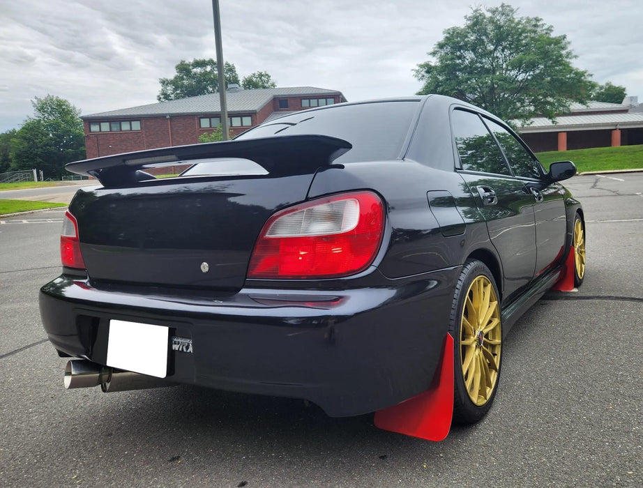 Red Rally Mud Flap Armor Guard For Subaru WRX Impreza Forester Outback Crosstrek