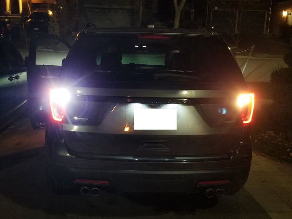 White Full LED License Plate Lights Kit For 2000-2007 Ford Focus MK1 US Models