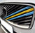 Sweden Flag Color Grille Decoration Insert Trims For 2025-up 2nd-LCI Volvo XC90