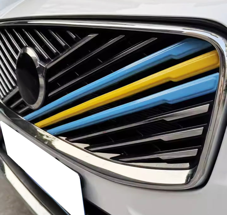 Sweden Flag Color Grille Decoration Insert Trims For 2025-up 2nd-LCI Volvo XC90