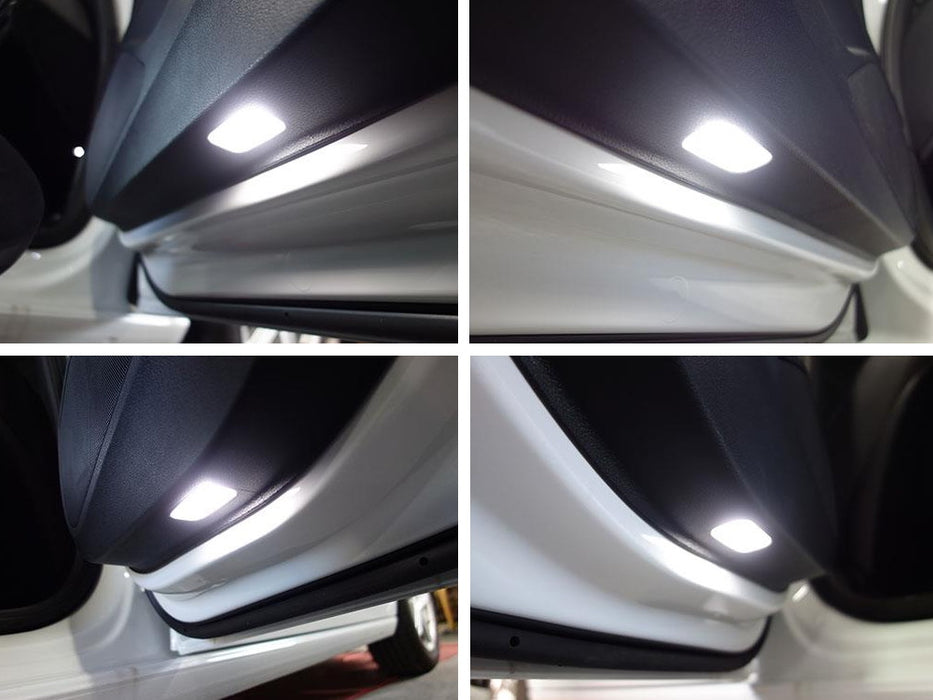 White Full LED Footwell, Side/Under Door/Dash, Trunk Cargo Lights For Audi VW