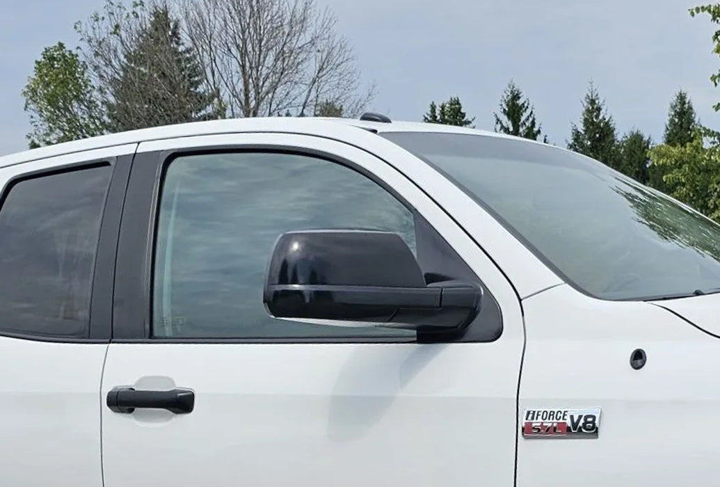 Gloss Black Side Rearview Mirror Cover Overlay For Toyota 2007-21 Tundra Sequoia