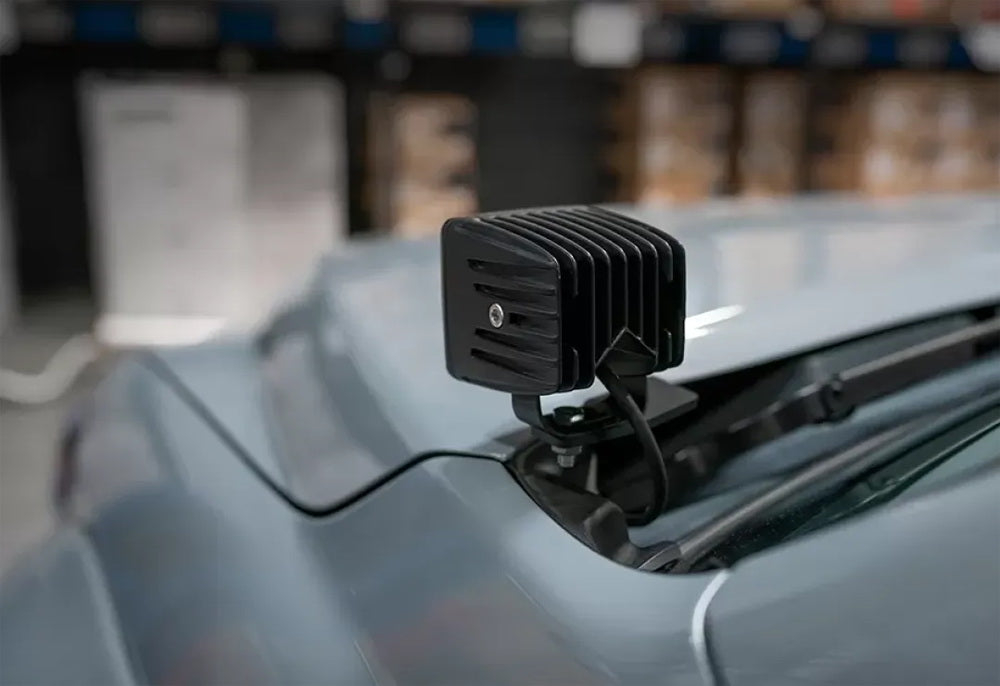 Hood Hinge Mount A-Pillar 40W LED Ditch Pod Light Kit For 2022-up Toyota Tundra