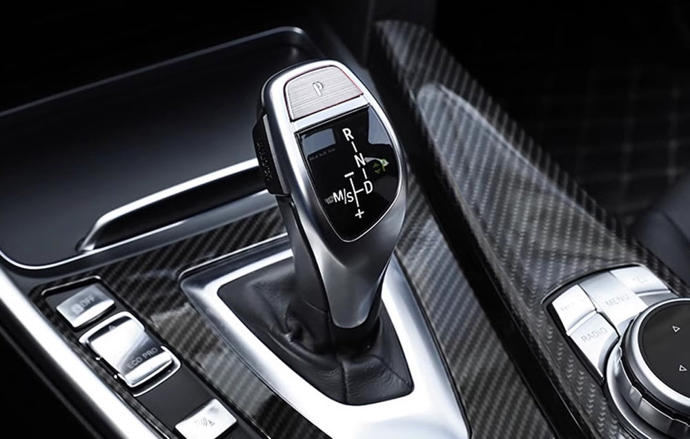 Silver Shift Knob P Button Cover Trim For BMW Fxx 2 3 4 5 6 X3 X5 X6 Performance