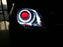Black GTI Style White LED Halo Ring Angel Eye Shrouds For 3" Headlamp Projector
