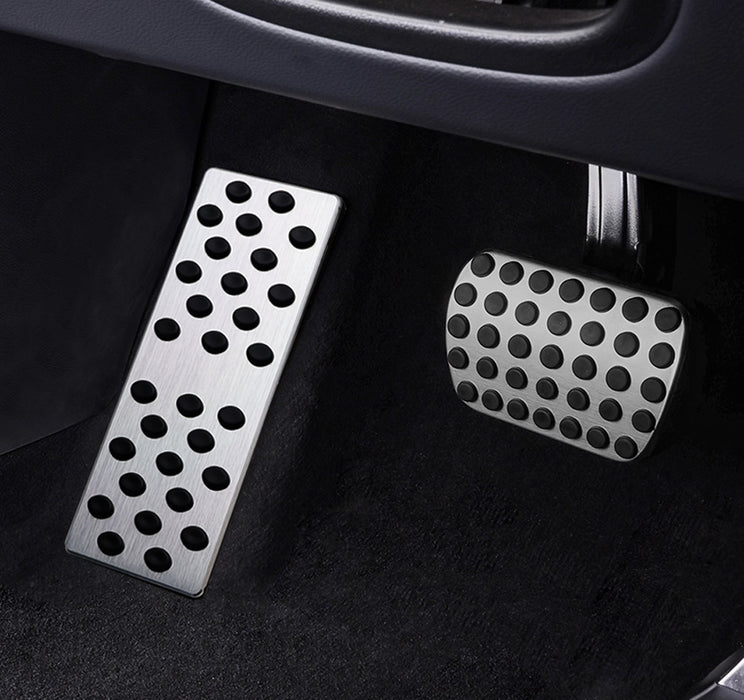 Racing Design Silver Rest Dead Pedal Cover For Benz C E CLS GLC GLE ML GLS Class