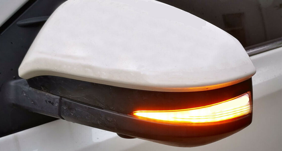 Clear Lens Amber LED Sequential Blink Side Mirror Lights For Lexus 2010-2015 RX