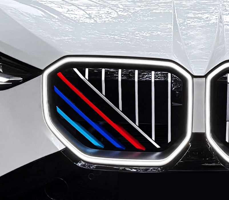 M-Color Stripe Grille Insert Trims For 24+ BMW G45 X3 Vertical & Diagonal Grill