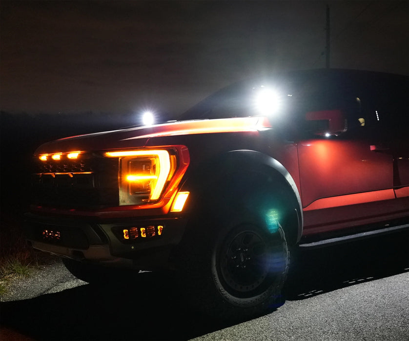 Fender Flare Opening Mount Off-Road Ditch Light Bracket For Ford 2021-up Raptor