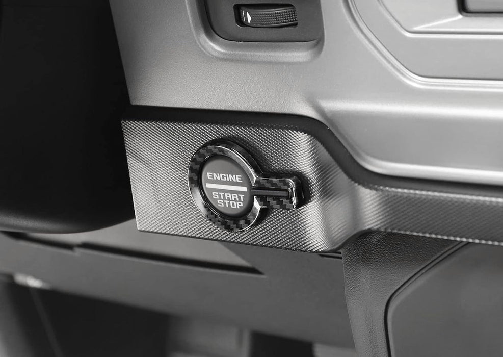 Carbon Fiber Engine Push Start Button Surrounding Trim For Ford 21-up Bronco