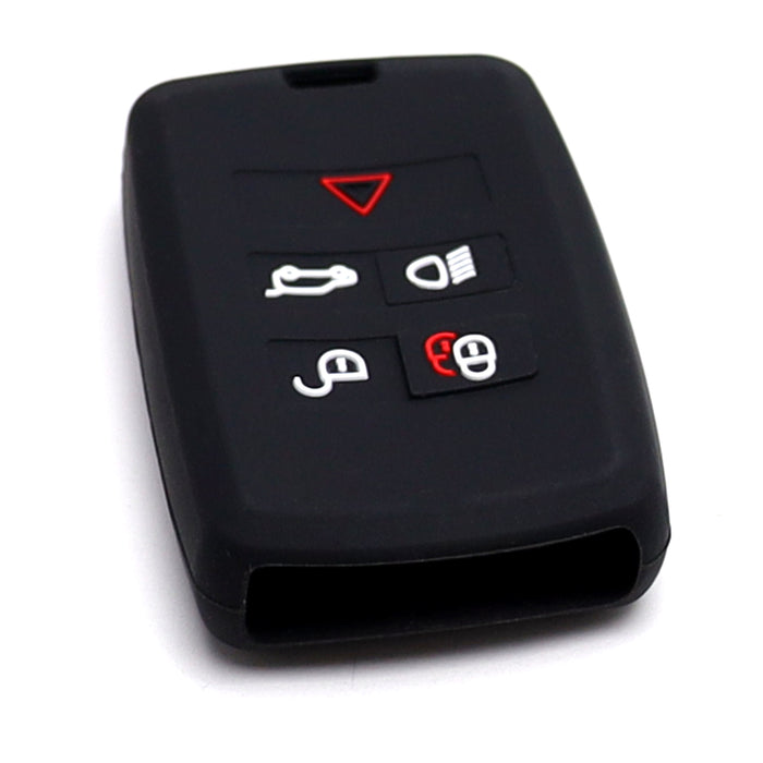 Black Soft Silicone Key Fob Cover For Land Rover 18+ Range Rover/Sport, Defender