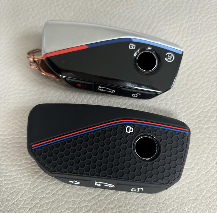 M-Sport Style Soft Silicone Cover For BMW 23+ X5 X6 X7 iX, 5 7 Series i5 Key Fob