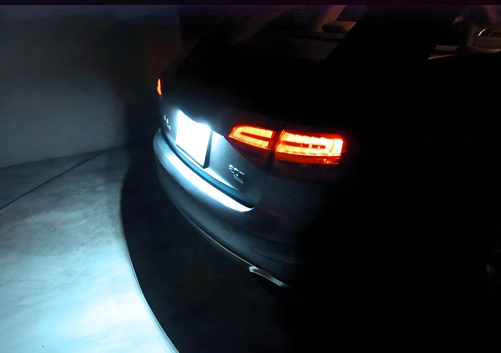 Aqua Ice Blue Error Free LED License Plate Lamps For Audi A6 A7 VW Jetta Passat