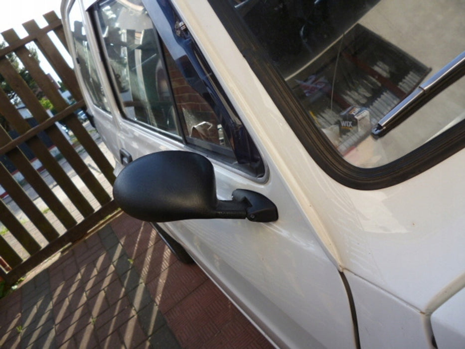 Matte Black California Claasic Retro Style Universal Oval Rear View Side Mirrors