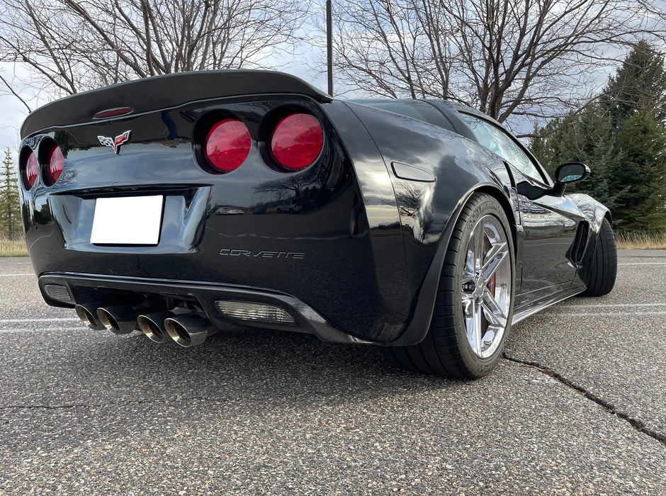 Smoked Lens White Full LED Front & Rear Side Markers For 05-13 Chevy Corvette C6