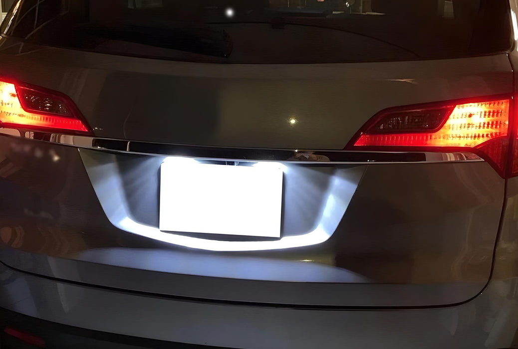 Xenon White 18-SMD Full LED License Plate Lights For Acura 09-13 ZDX, Honda XRV