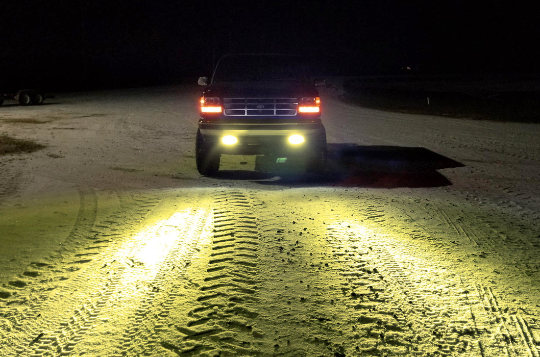 7-Inch Universal Fit 3000K Yellow High Power LED Daytime Running Lights DRL Bars