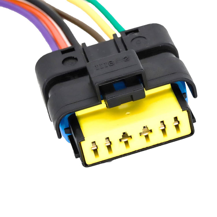 2pc 6-Pin Tail Light Repair Connectors w/ 12" Wires For Nissan Versa Sunny Almea