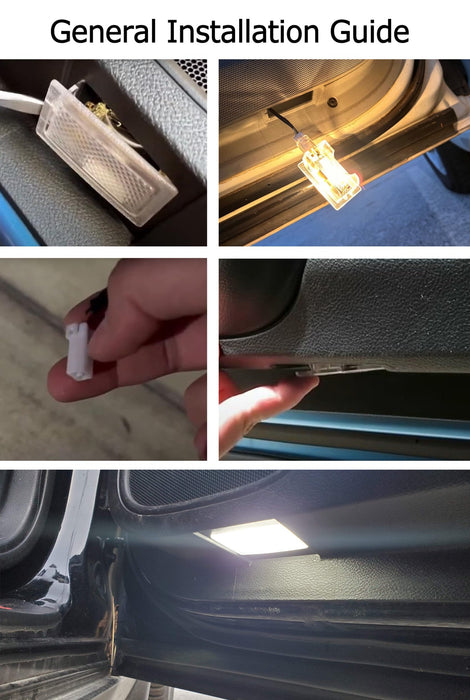 Ice Blue Full LED Door Footwell Lights For Dodge Charger Challenger Chrysler 300