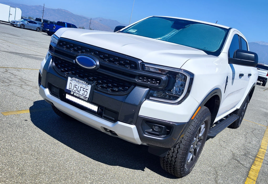 Lower Grille Fit 96W LED Light Bar Kit w/ Bracket, Relay For Ford 2024-up Ranger