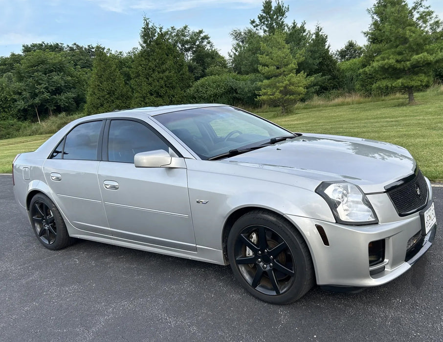 Smoked Lens White Full LED Front Side Marker Lights For 2003-2007 Cadillac CTS