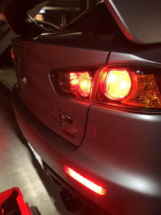 Smoked Full LED Rear Bumper Reflectors For Lancer Evolution X, Outlander Sport