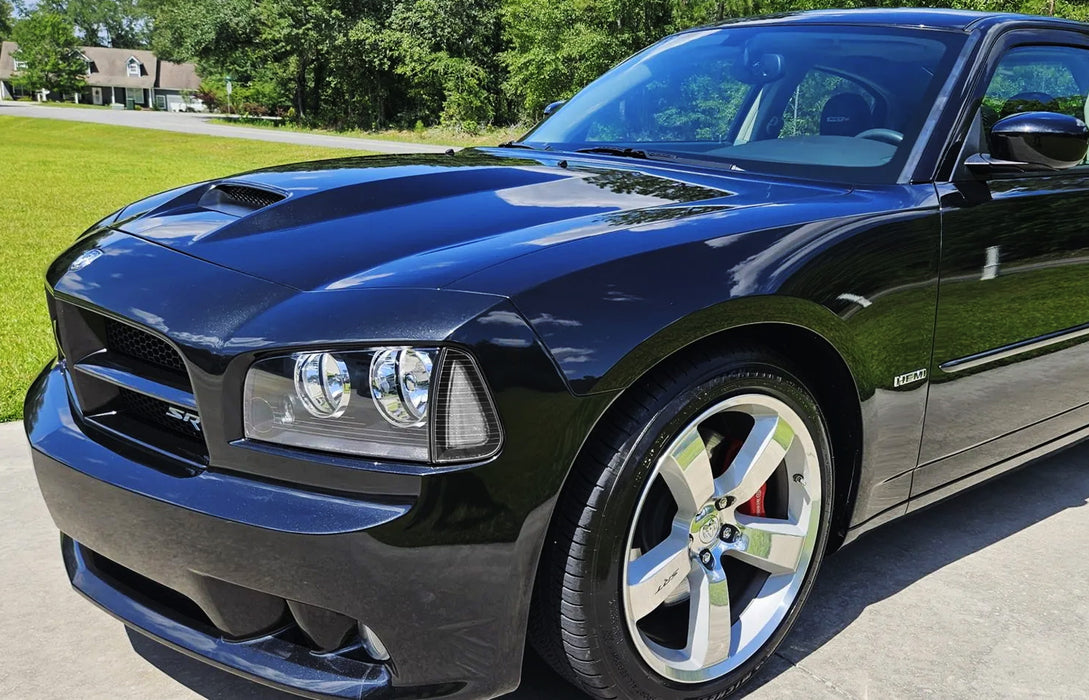 Semi Smoke Clear Lens Headlight Corner Side Marker Lamps For 06-10 Dodge Charger