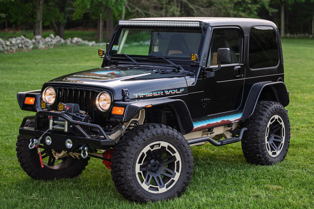 Amber/Yellow Front Bumper Turn Signal Light Housing Lens For 1997-06 Wrangler TJ