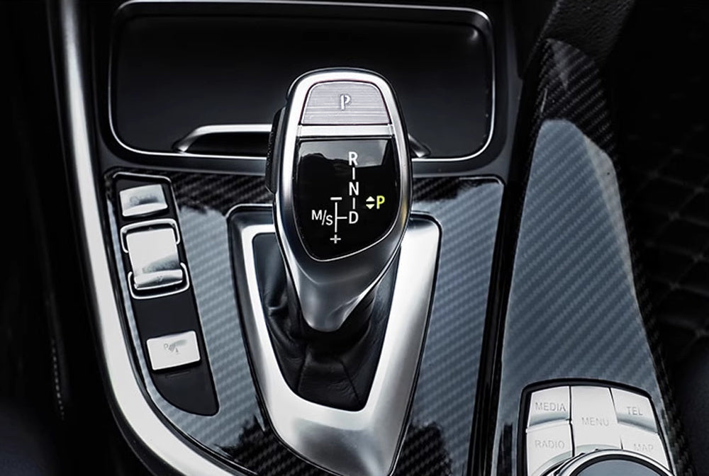 Silver Shift Knob P Button Cover Trim For BMW Fxx 2 3 4 5 6 X3 X5 X6 Performance