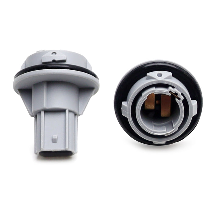 1157 Turn Signal Light Bulb Sockets & 7" Adapter Wire Harnesses For Honda Accord