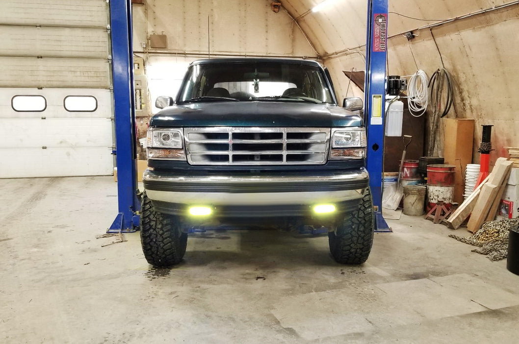 7-Inch Universal Fit 3000K Yellow High Power LED Daytime Running Lights DRL Bars