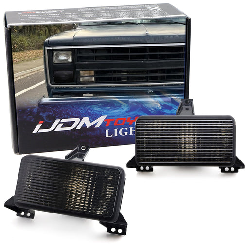 Smoked Lens OE-Spec Front Parking/Turn Signal Lights For Chevy/GMC C/K SUV Truck
