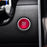 Sports Red Engine Push Start Button w/ Laser CNC Cut Letters For Hyundai Elantra